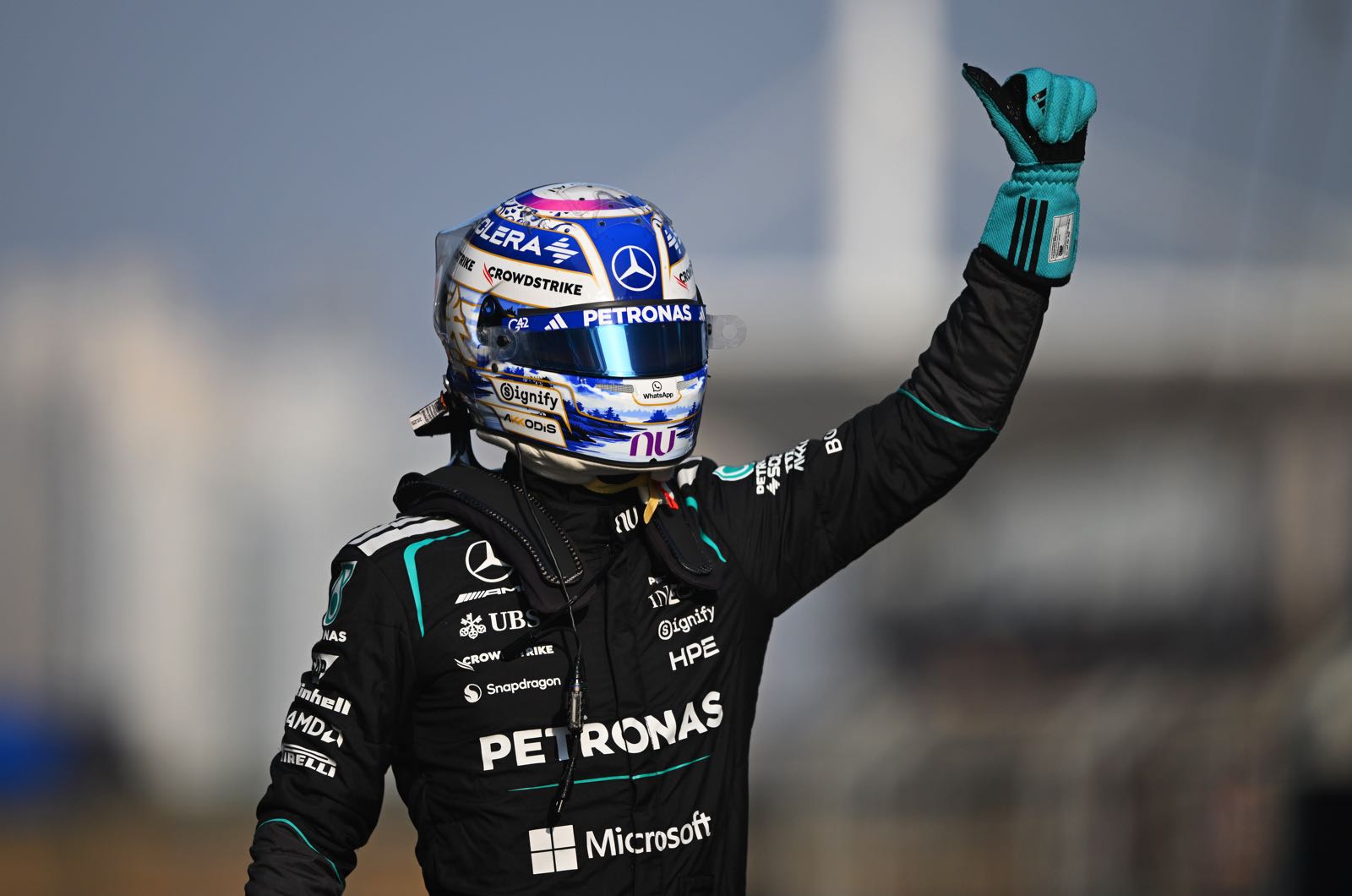 Russell shrugs off Mercedes scrutiny as rivals push back