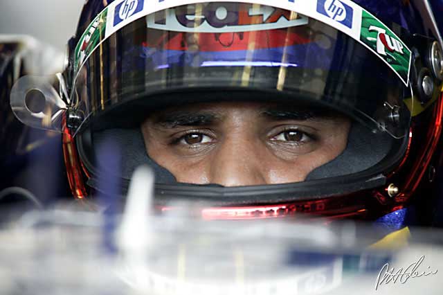 The movements of Juan Pablo Montoya