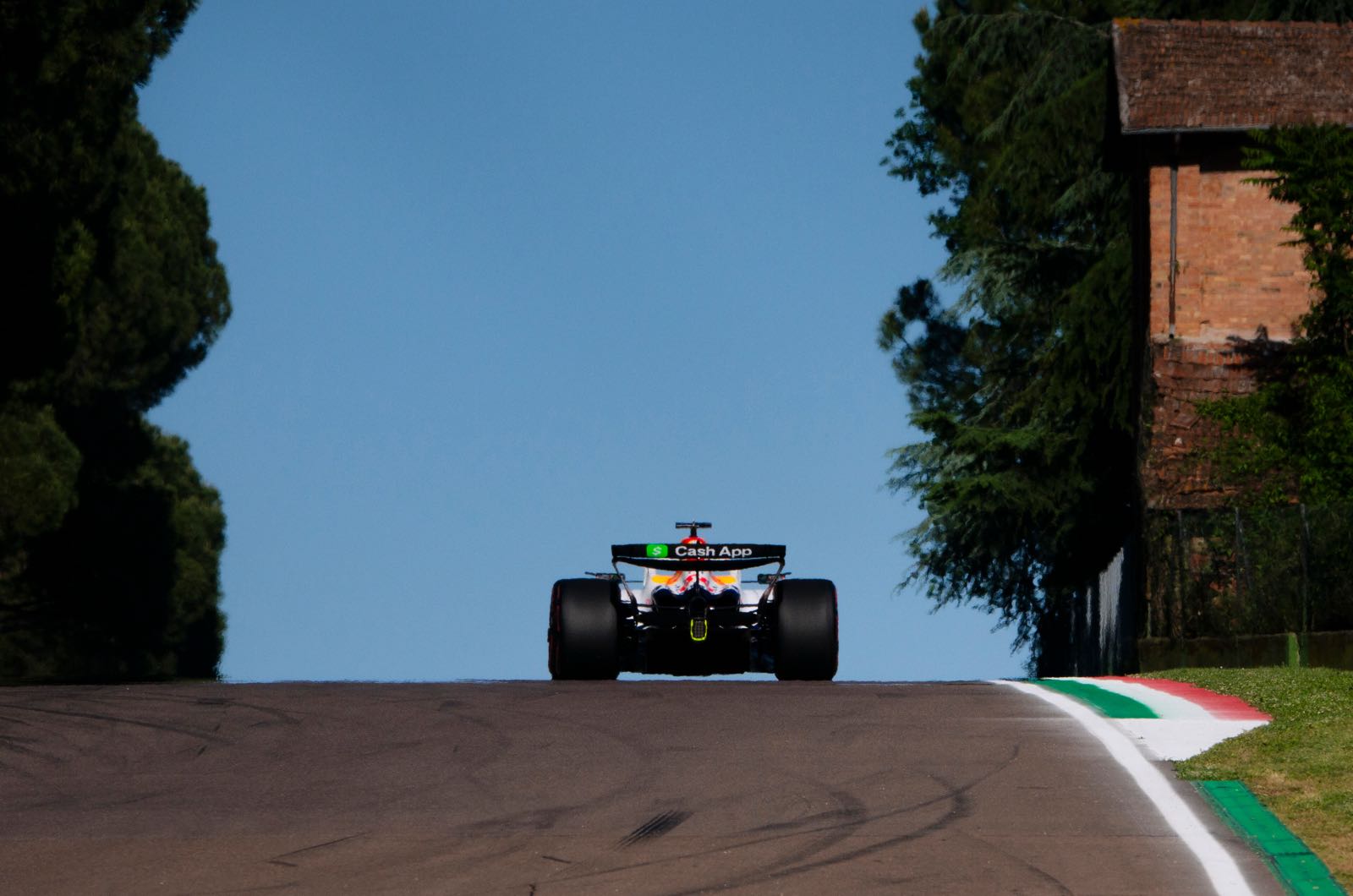 Another sign points at Imola's F1 exit