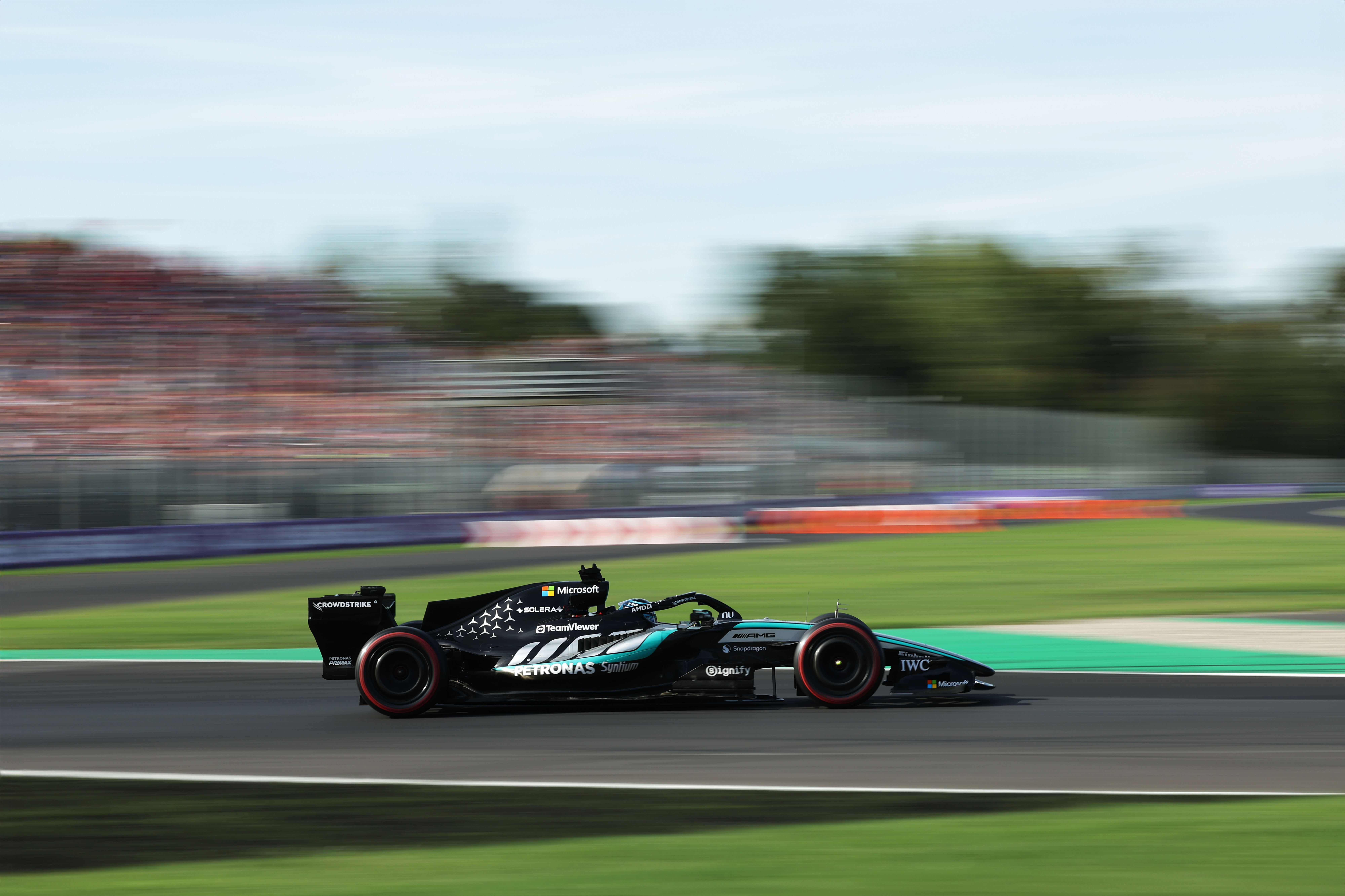 Mercedes Strategy Debate Arises from Russell's Monza Race