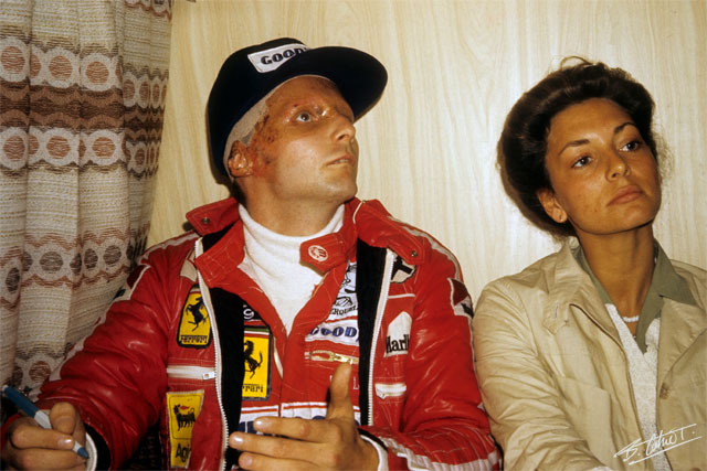 Niki Lauda and Marlene Lauda, Italian GP 1976