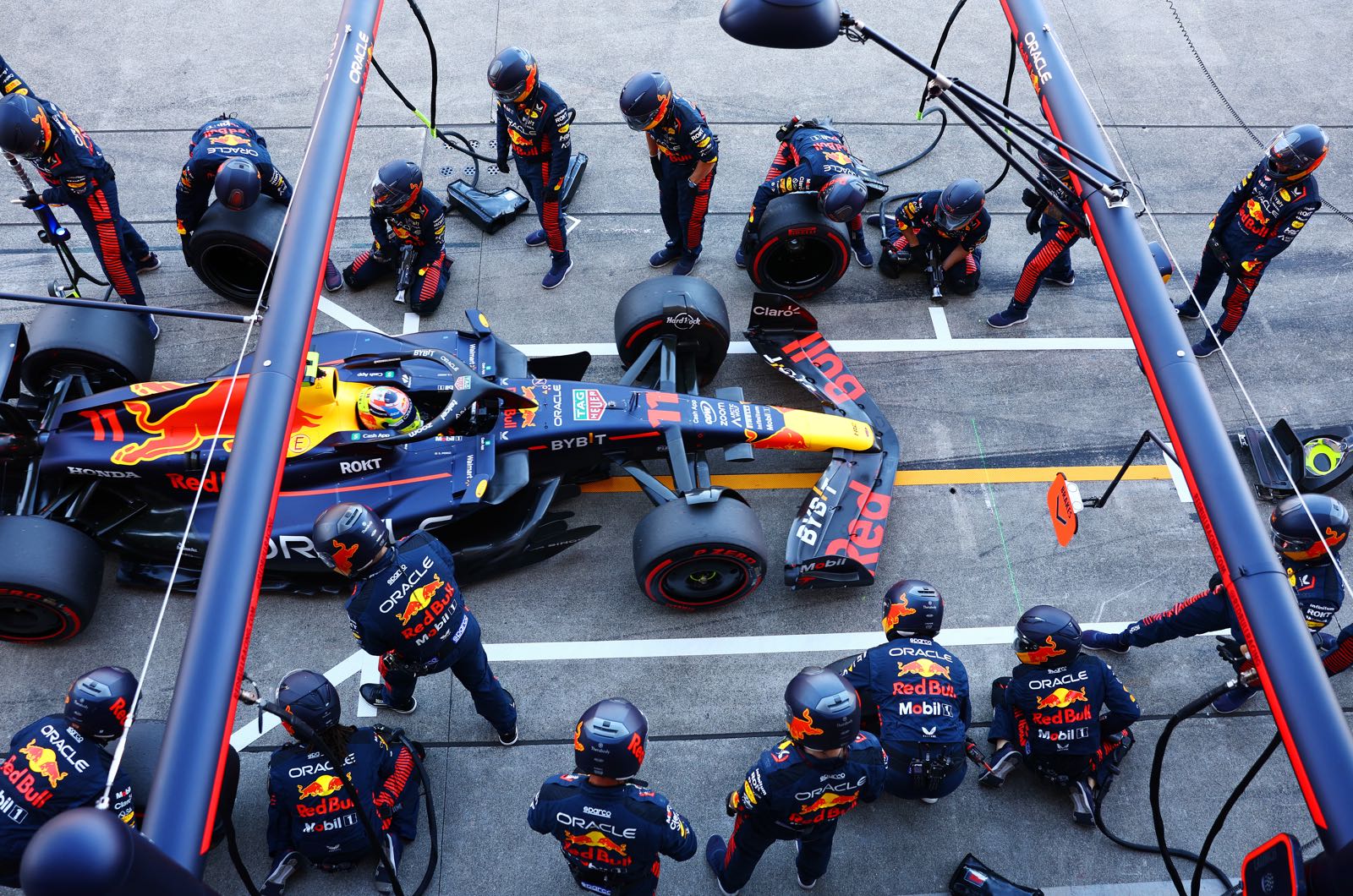 Perez at Red Bull to finish second