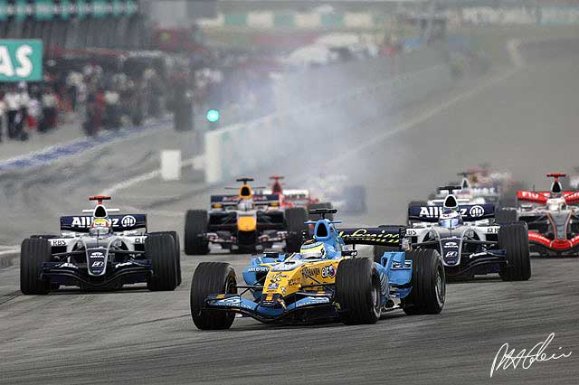 Race incidents from Sepang