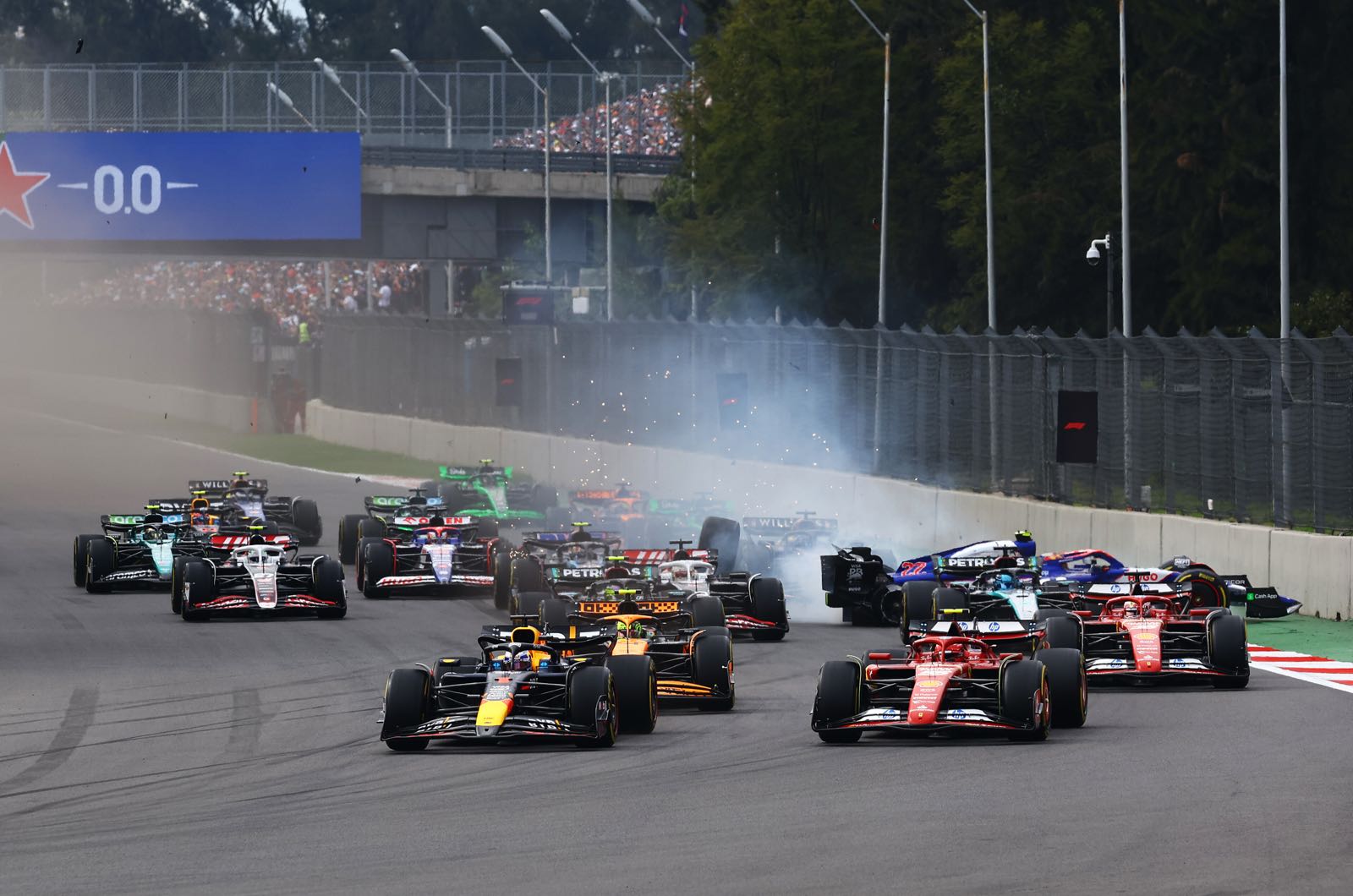 Race Analysis - Sainz triumphs in Mexico, Verstappen penalized
