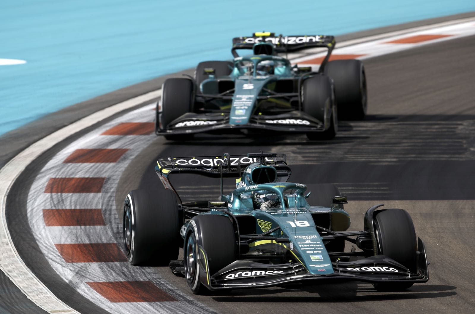B car for Aston Martin, paint tweak for Ferrari