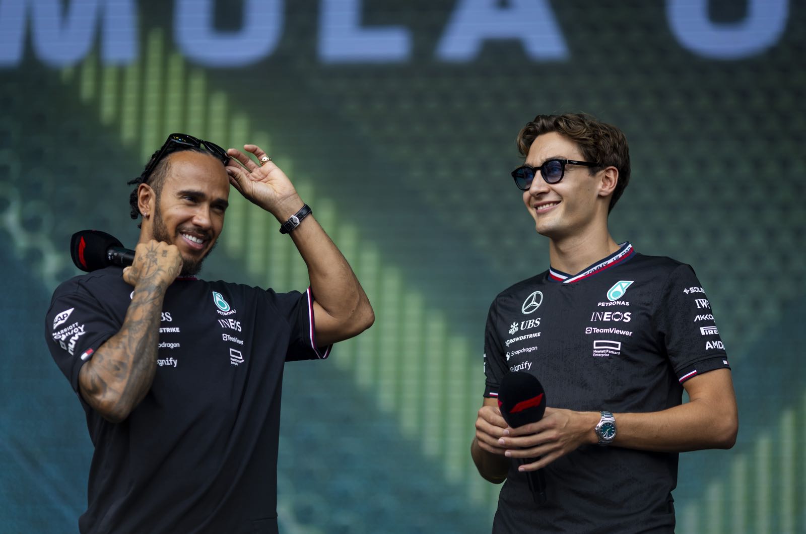 Mercedes drivers fine after Singapore exhaustion