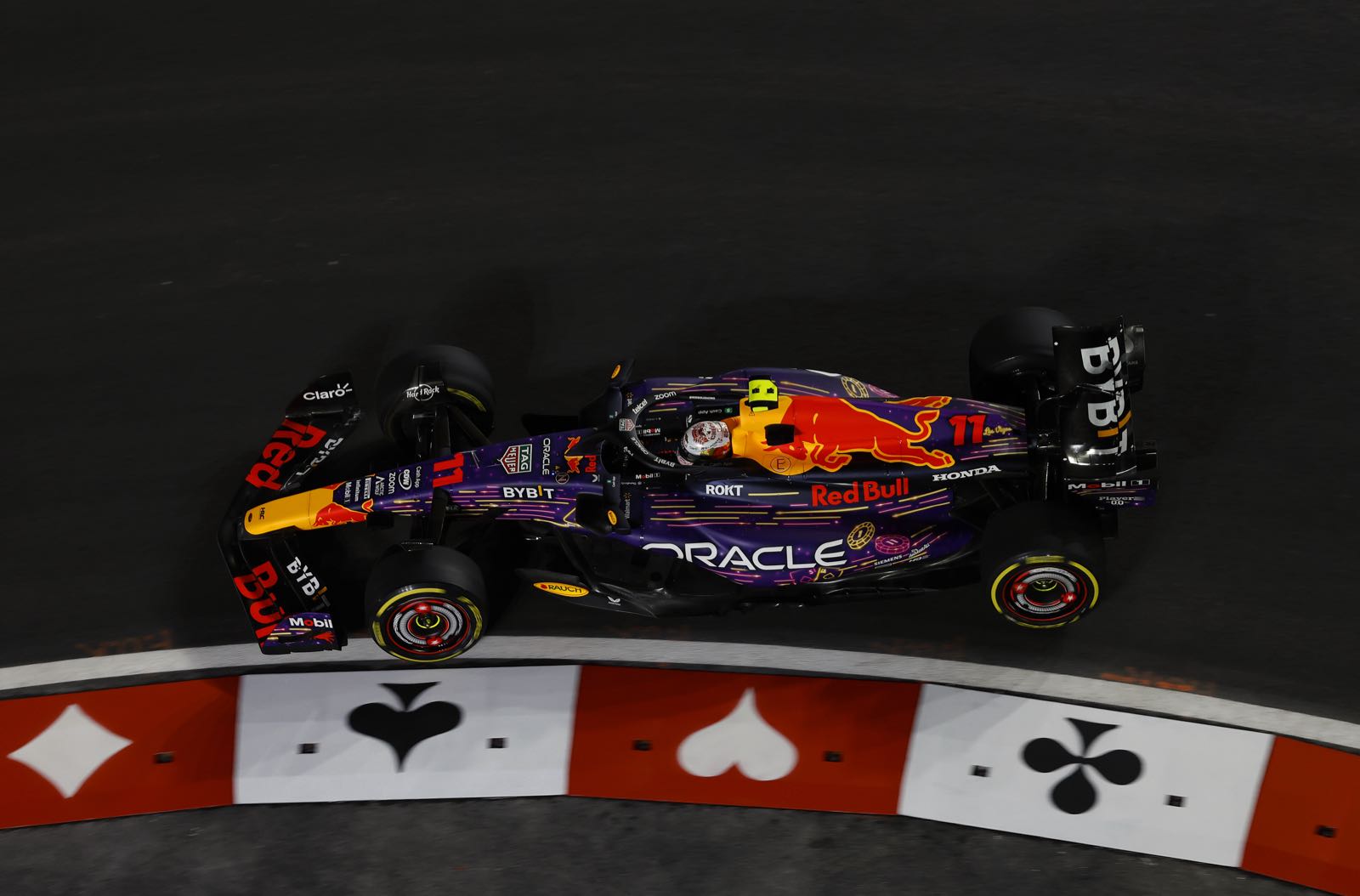 Perez pressure lifts near end of Red Bull's perfect season
